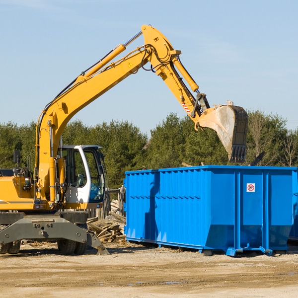 are there any restrictions on where a residential dumpster can be placed in Stonyford California